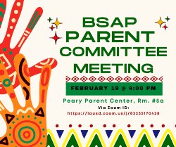 Please join us for this informative BSAP Parent Workshop!